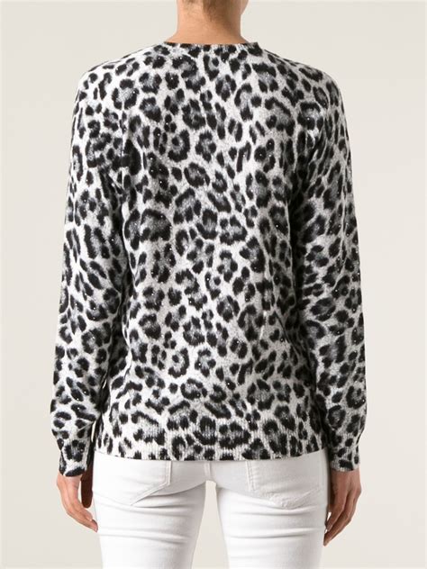 michael kors leopard print sweater|Michael Kors Animal Print Sweaters for Women for sale .